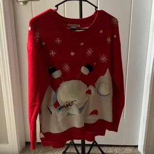 Long sleeve red Santa sweater super soft!